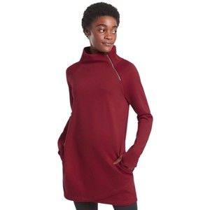 Athleta Long Sleeve Dress in Burgundy